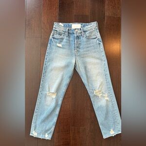 MOTHER Denim The Tomcat jeans in “The Confession” wash; Size 25